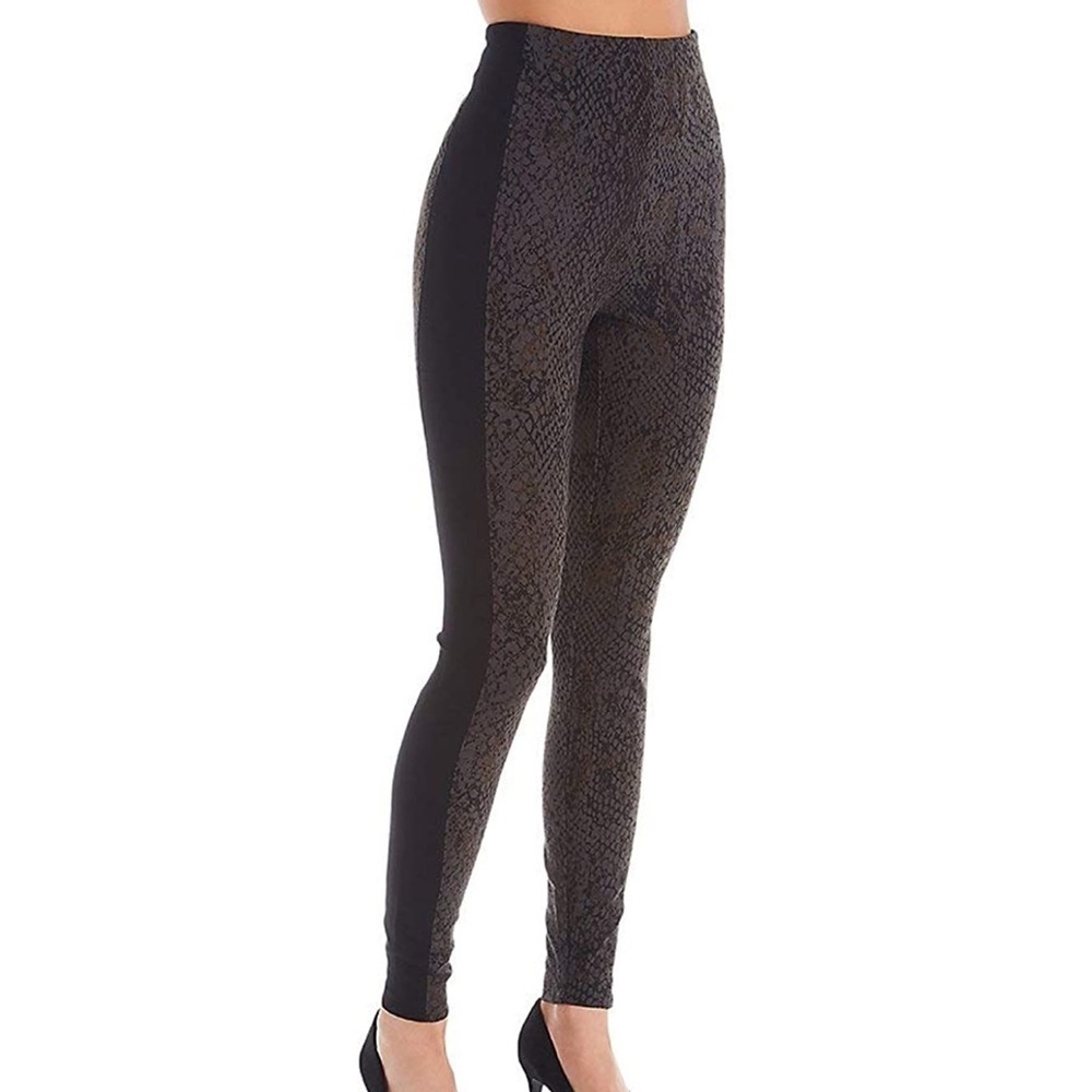 Lysse  Snake reptile pull on leggings size XL black x large